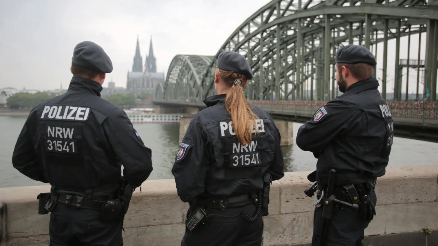 Police officers in Cologne, Germany.