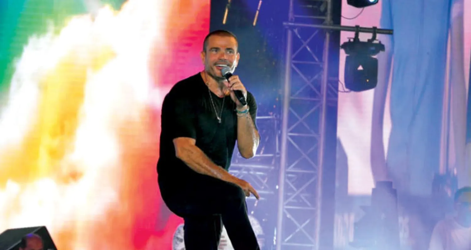 حفل غنائي كبير حضره ما يقرب من 20 ألف شخص في ساحة «الميوزيك أرينا» بمجمع الماسة في مدينة العلمين الجديدة