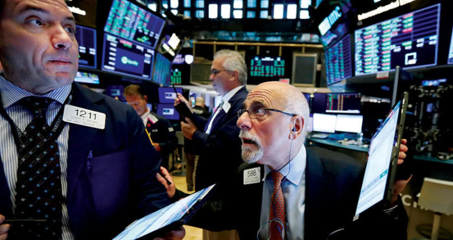 على عكس المتوقع ارتفعت وول ستريت أمس رغم تحذيرات قوية من دخول الاقتصاد الأميركي مرحلة ركود (أ.ب)