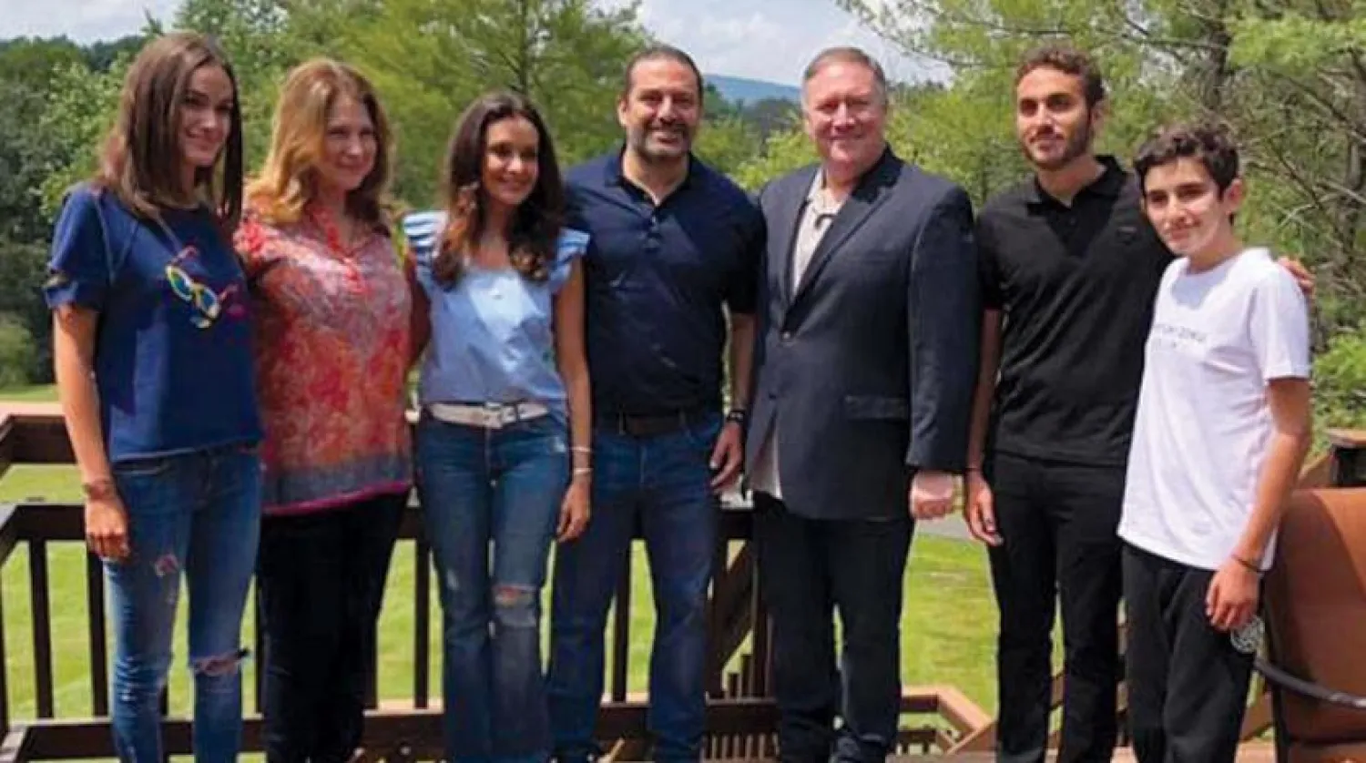 One of the photos published by Hariri on his Instagram account