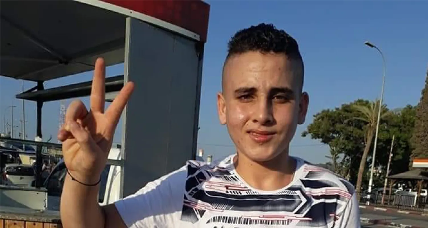 15 yaşındaki Filistinli çocuk özgürlüğüne kavuştu