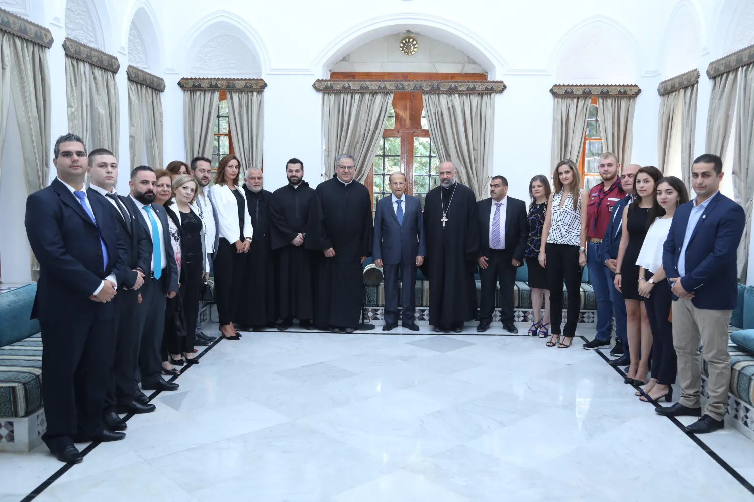 President Michel Aoun Meets a Delegation from the Pastoral Council in Deir El Kamar | Dalati & Nohra