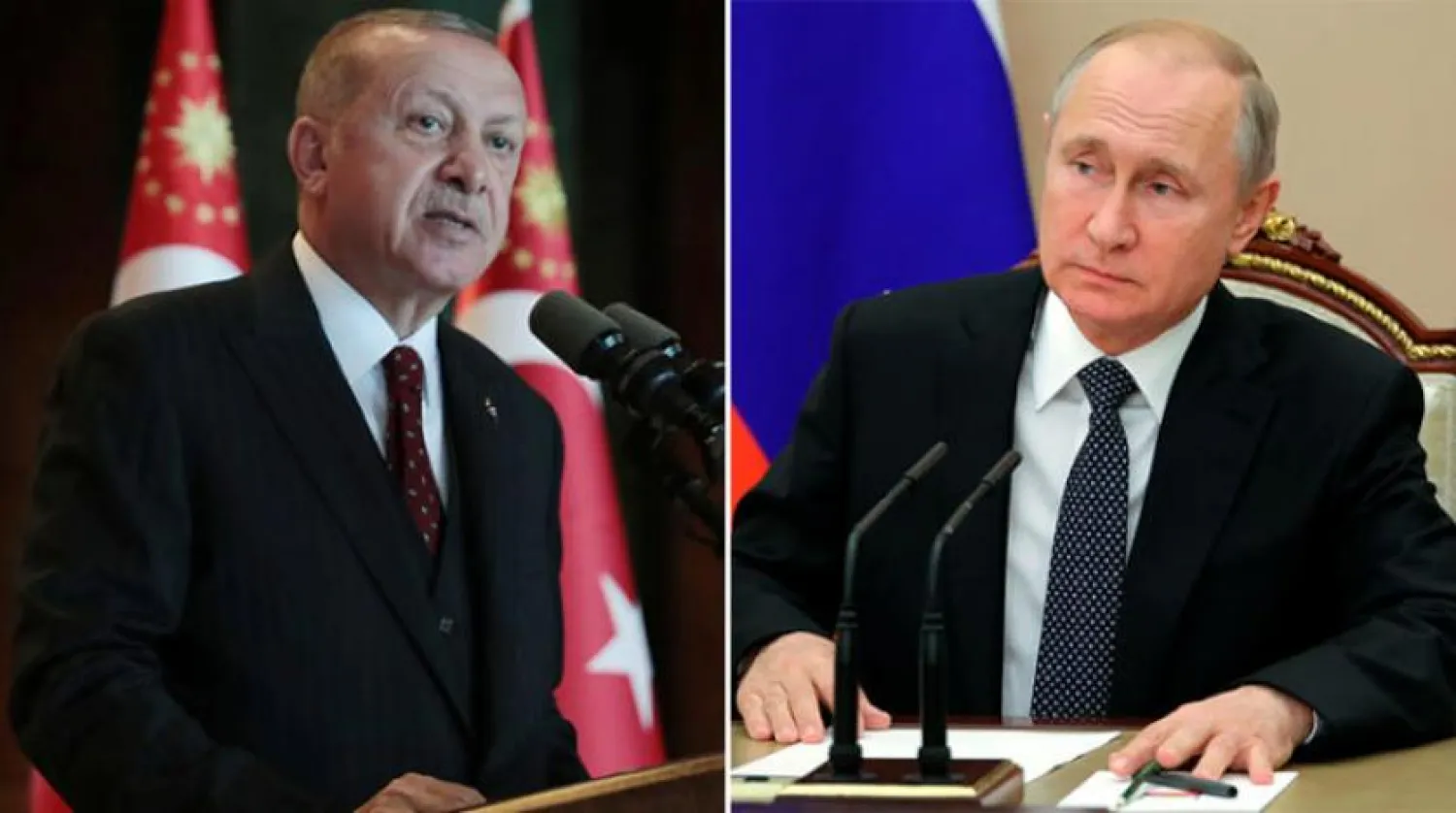 Presidents Putin and Erdogan. AP file photo