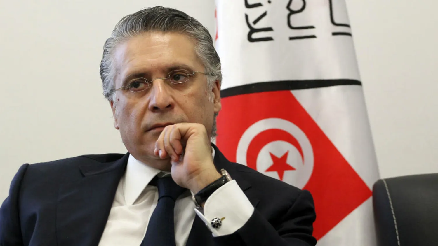 Tunisian presidential candidate Nabil Karoui. (AFP)