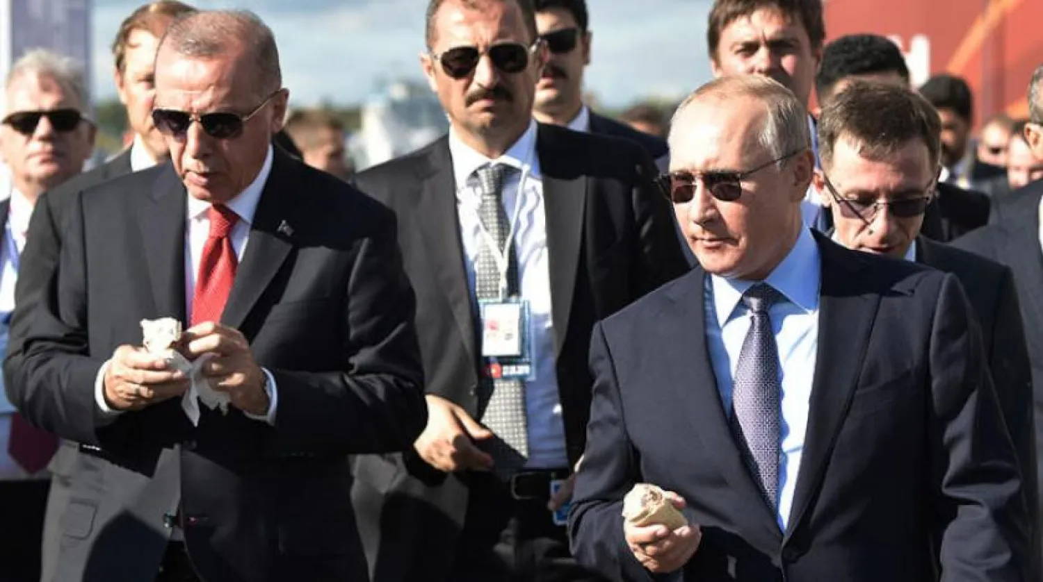 Erdoğan ve Putin, MAKS 2019 Havacılık ve Uzay Fuarı'nda bir araya geldi  (EPA)
