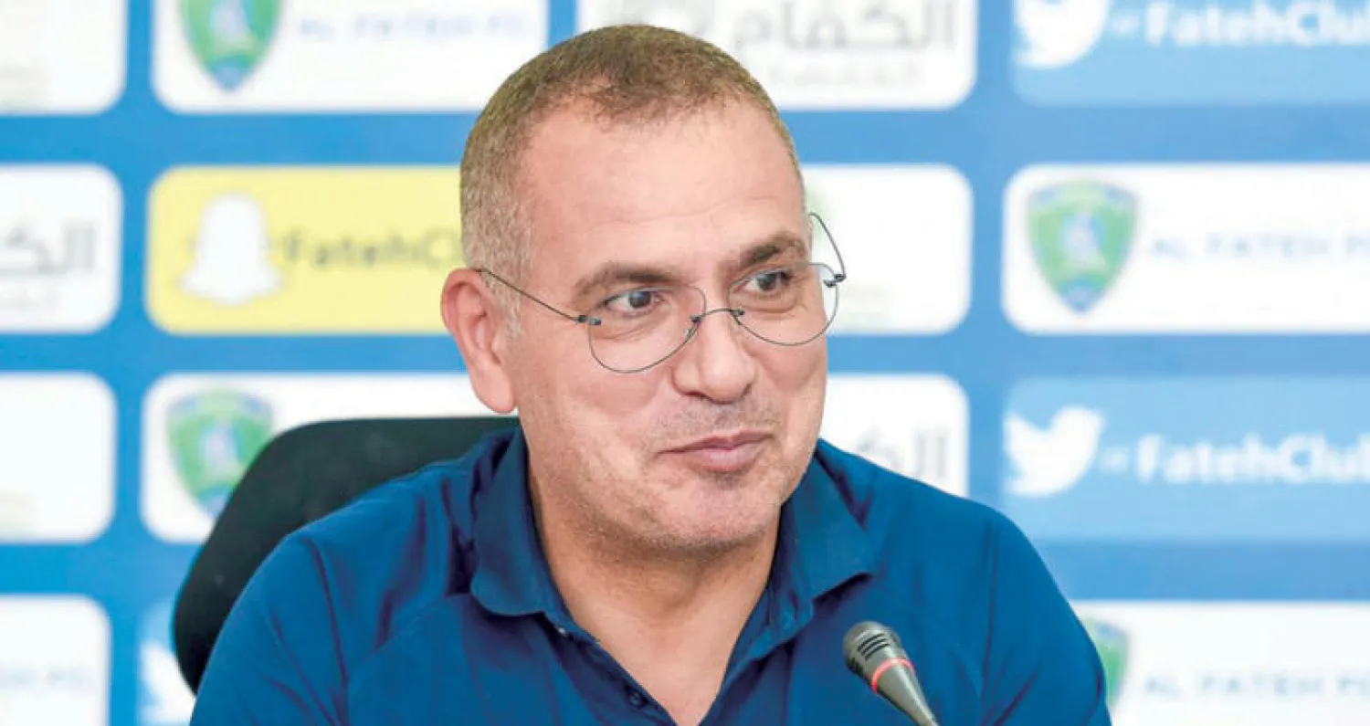 فتحي الجبال كان واثقاً خلال المؤتمر الصحافي من نتيجة فريقه غداً  (الشرق الأوسط)