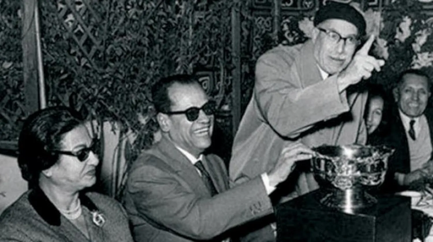 Ehram’ın Necib Mahfuz için düzenlediği 50'inci ellinci yaş günü kutlamasında yer alan sanat ve düşünce devleri
