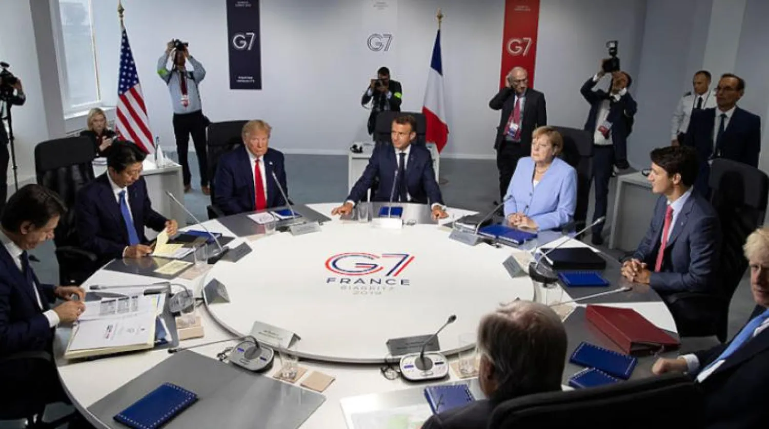 G7 leaders at the summit in Biarritz