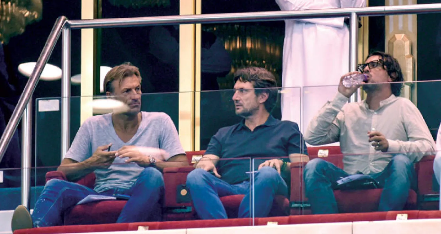 راينارد حضر عدداً من مباريات الدوري السعودي للوقوف على مستويات اللاعبين (تصوير: عبد الرحمن السالم)