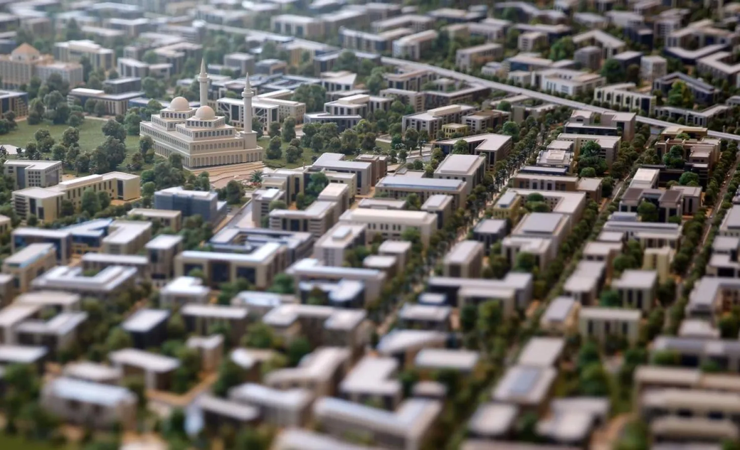 A model of a planned new capital for Egypt is displayed for investors during the final day of the Egypt Economic Development Conference (EEDC) in Sharm El-Sheikh, March 15, 2015. (Reuters)