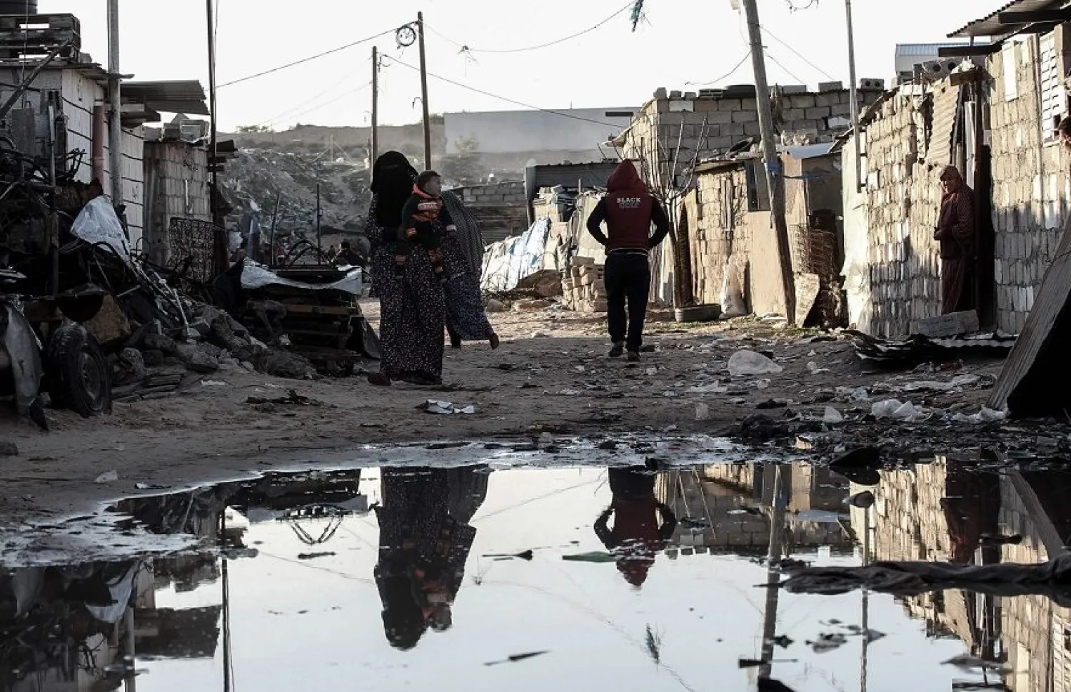 Palestinians in Khan Yunis, Gaza Strip. (AFP file photo)