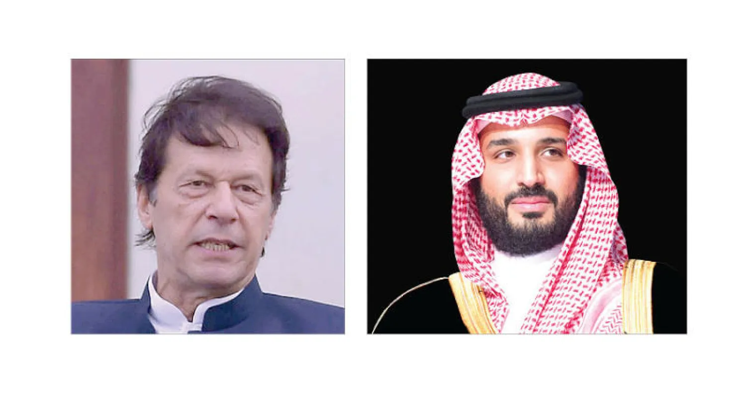 ولي العهد السعودي  يبحث مع رئيس الوزراء الباكستاني تطورات المنطقة
