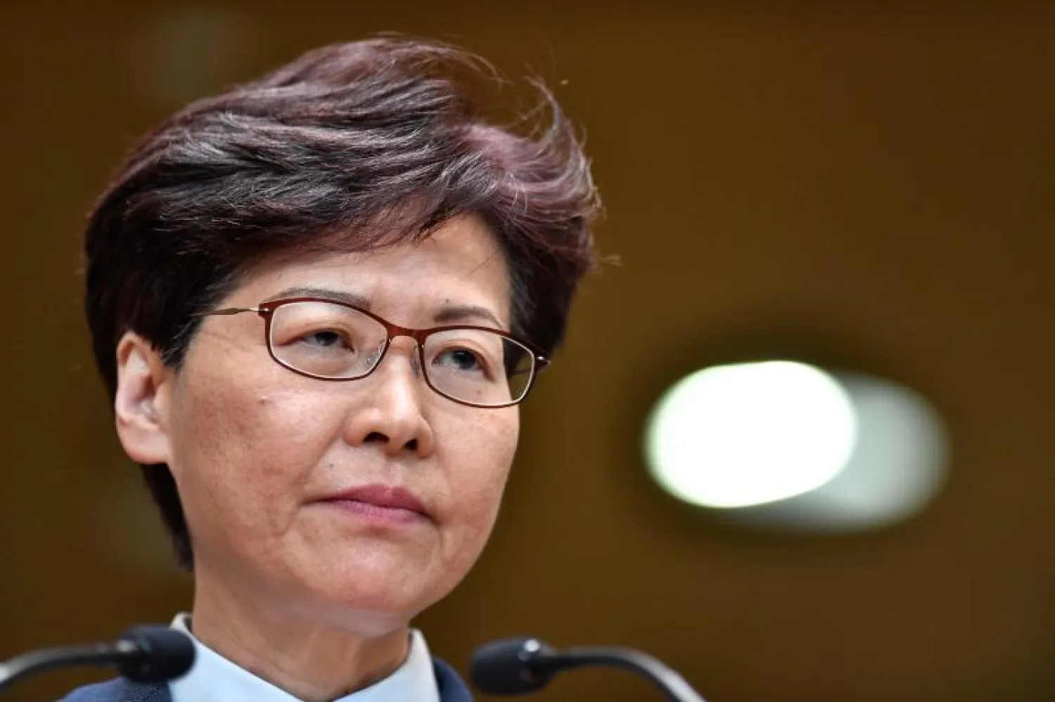 الرئيسة التنفيذية لهونغ كونغ كاري لام (أ.ف.ب)