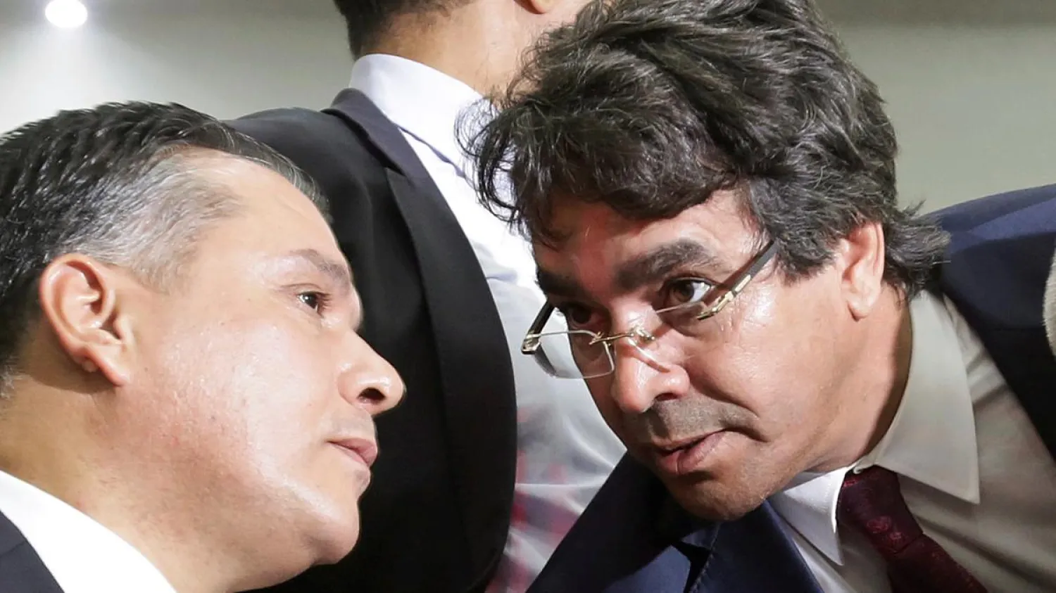 Mohamed Djemai (R), secretary general of Algeria's majority ruling National Liberation Front (FLN) party | Reuters