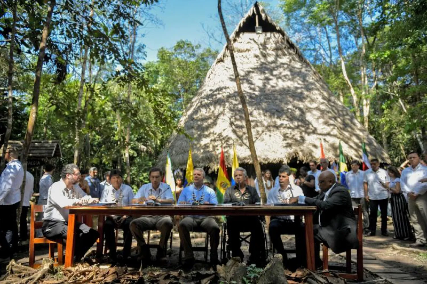 قادة دول منطقة الأمازون بأميركا اللاتينية يجتمعون في كولومبيا (أ.ف.ب)