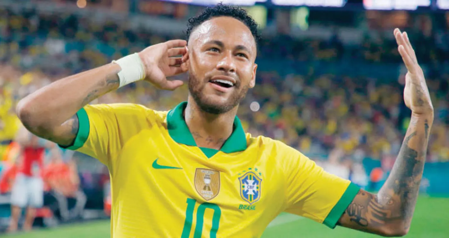 نيمار بعد تعادله للبرازيل (أ.ف.ب)