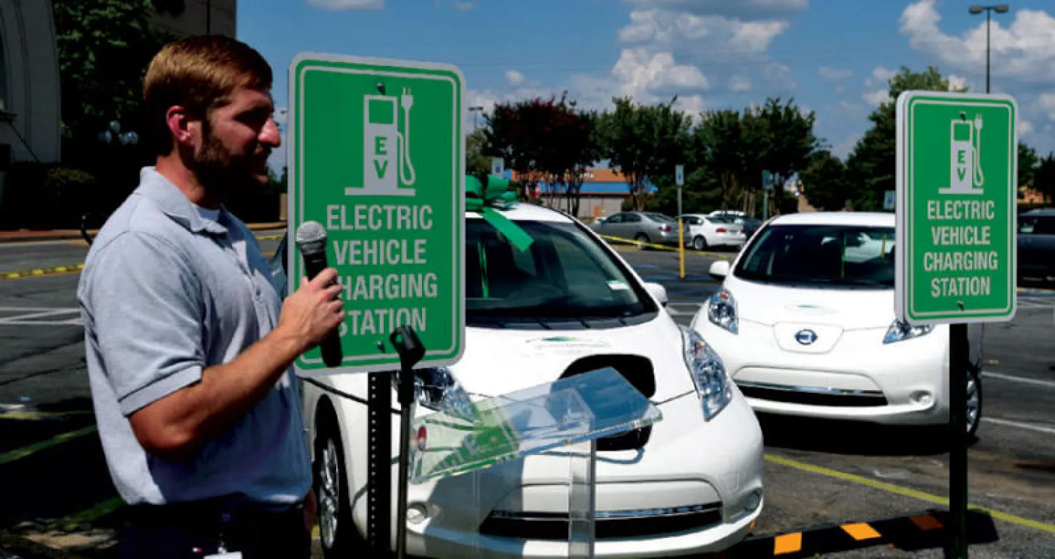 محطة لشحن سيارات كهربائية