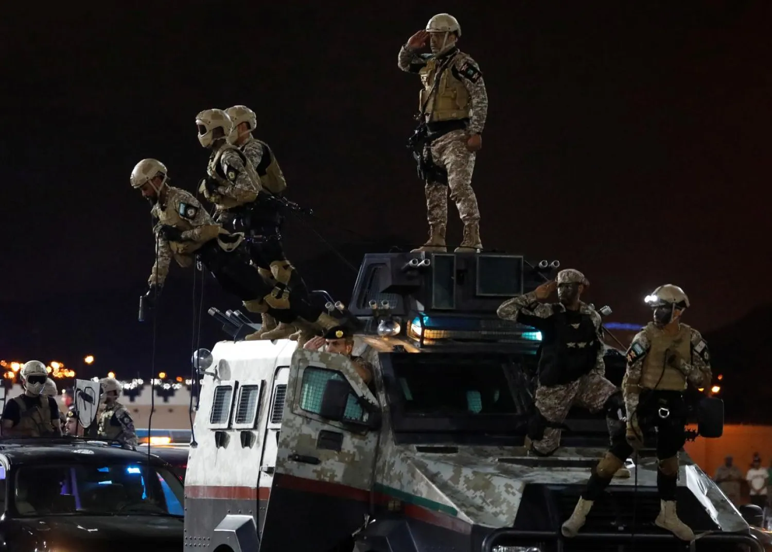 Members of Saudi security forces. (Reuters)