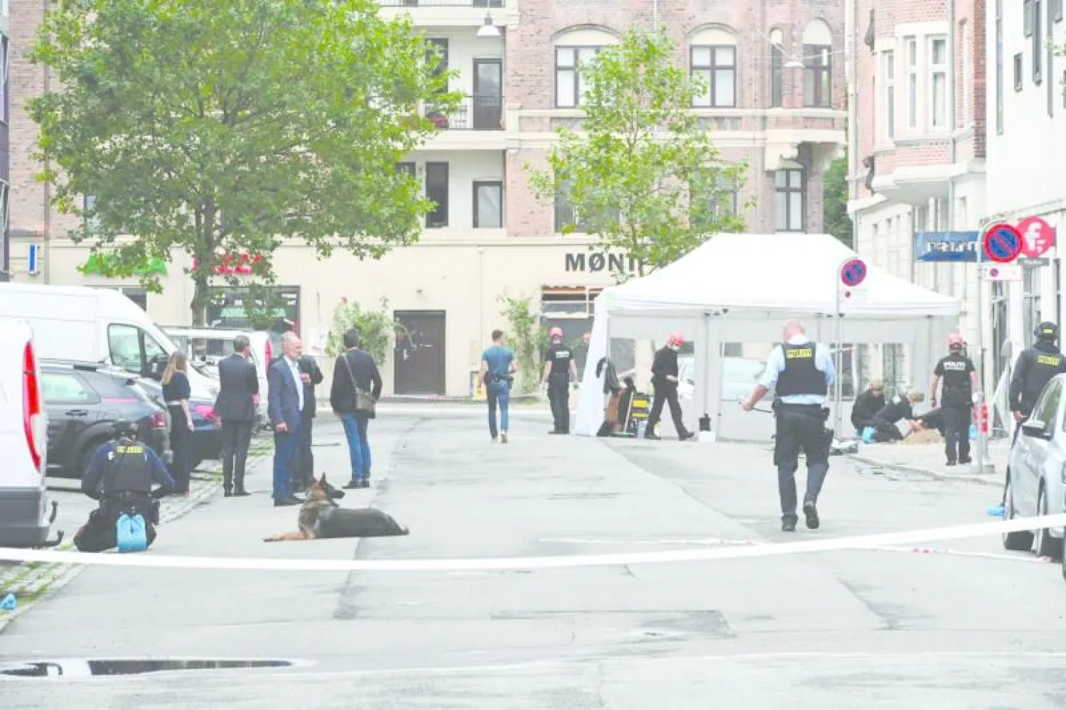 تعزيزات أمنية في أحد شوارع كوبنهاغن (أرشيف - رويترز)