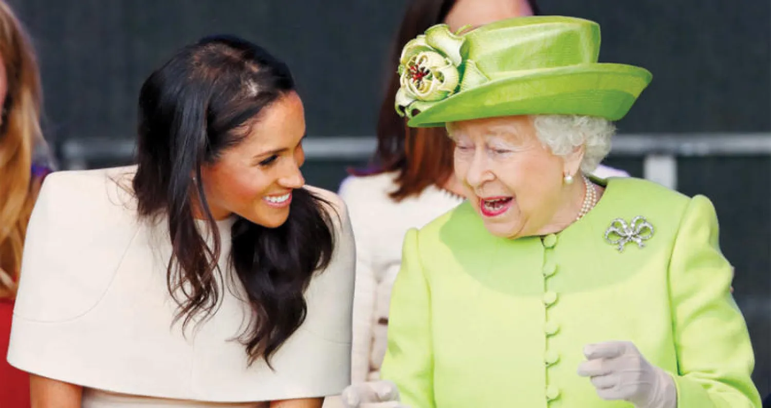 الملكة إليزابيث وميغان
