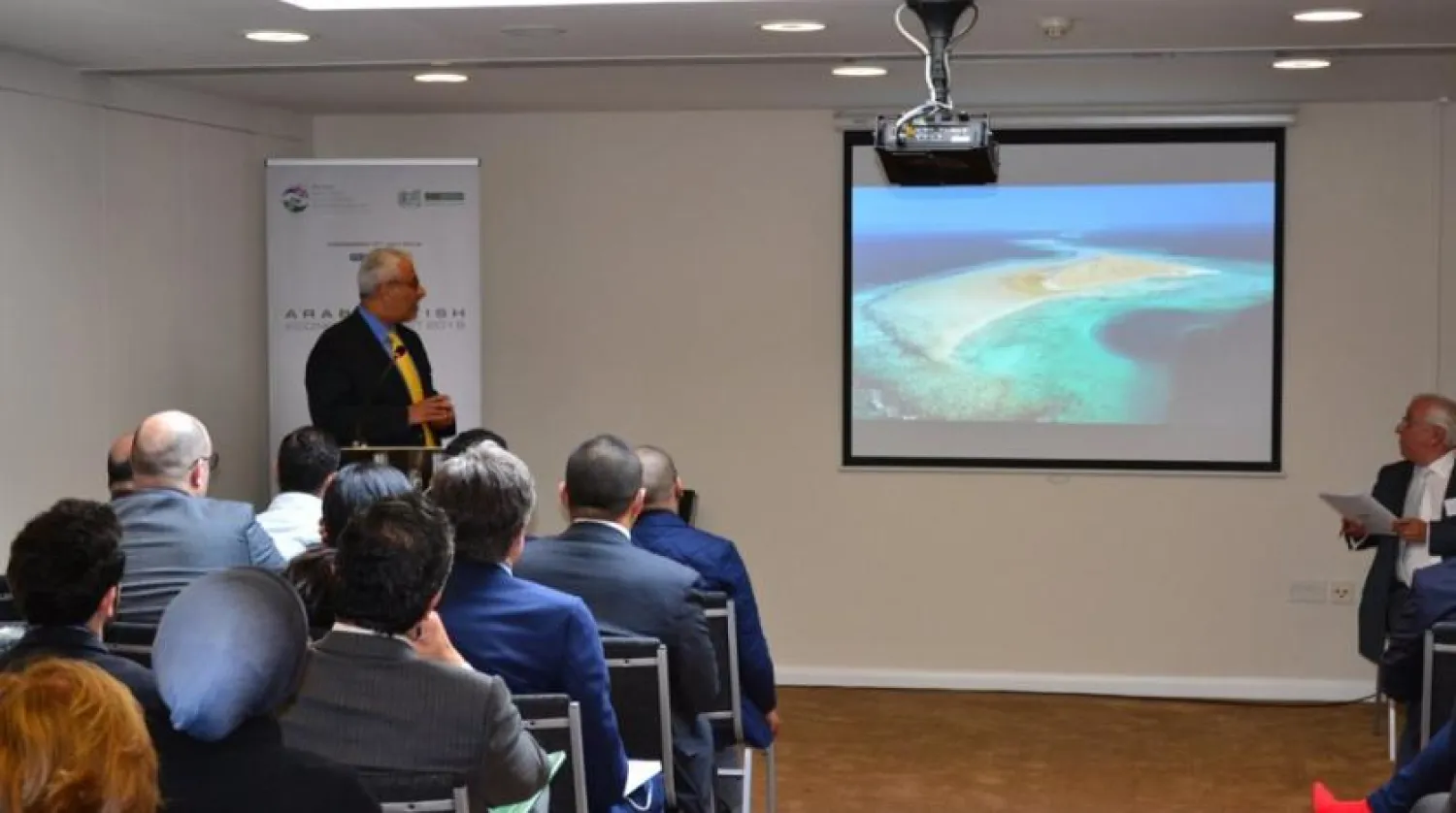 SAGIA specialists hold presentations in London about the Authority's opportunities for investors to do business in Saudi Arabia. (SPA)
