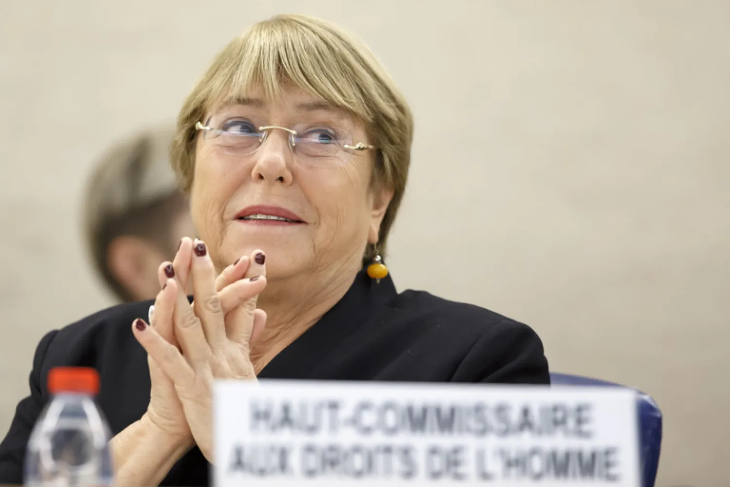 UN High Commissioner for Human Rights, Michelle Bachelet, attends the opening of 42nd session of the Human Rights Council... (Salvatore Di Nolfi/Keystone via AP)