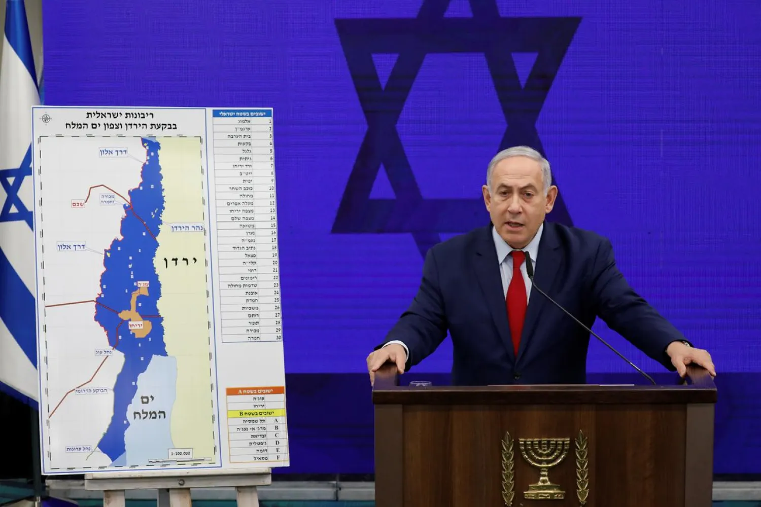 Israeli Prime Minister Benjamin Netanyahu delivers a statement in Ramat Gan, near Tel Aviv, Israel September 10, 2019. (Reuters)