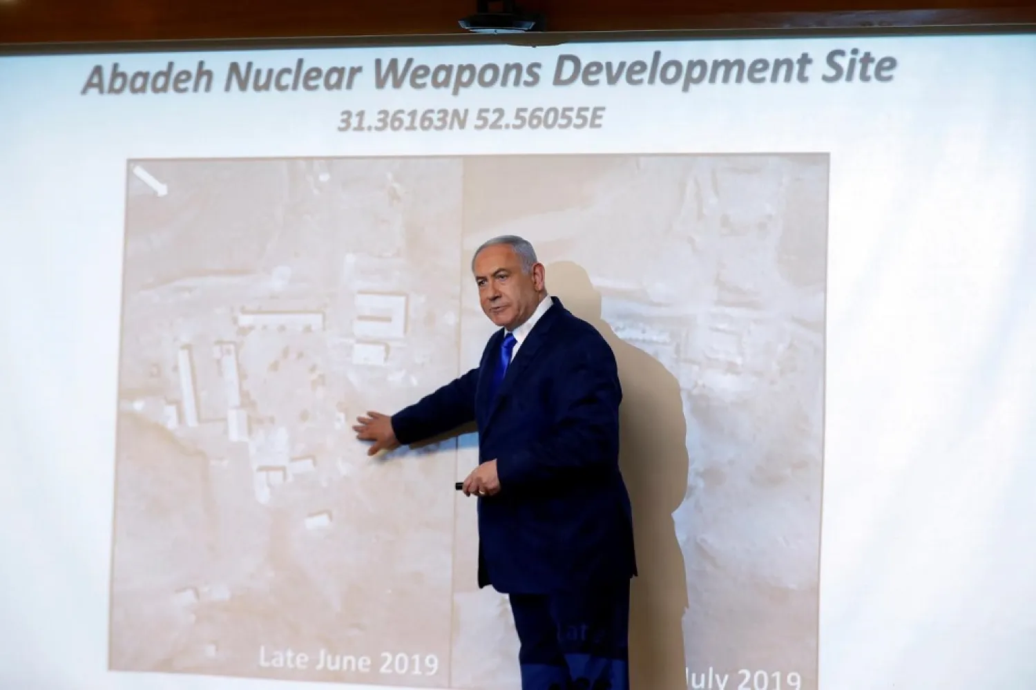 Netanyahu said Tehran conducted experiments to develop nuclear weapons at a site south of Isfahan. (Reuters)