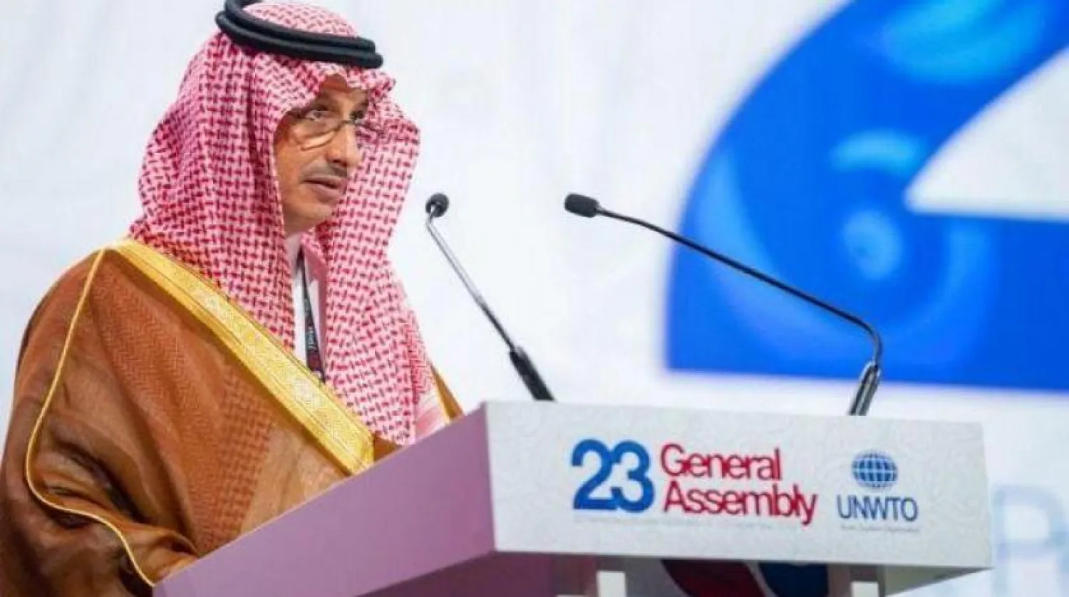 Suudi Arabistan Turizm ve Ulusal Miras Komisyonu Başkanı Ahmed el-Hatip, BM Dünya Turizm Örgütü’nün (UNWTO) Rusya’nın St. Petersburg şehrinde düzenlediği toplantıda konuşma yaptı (SPA)