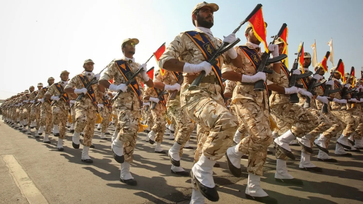 Members of Iran’s Revolutionary Guards Corps. (Reuters)