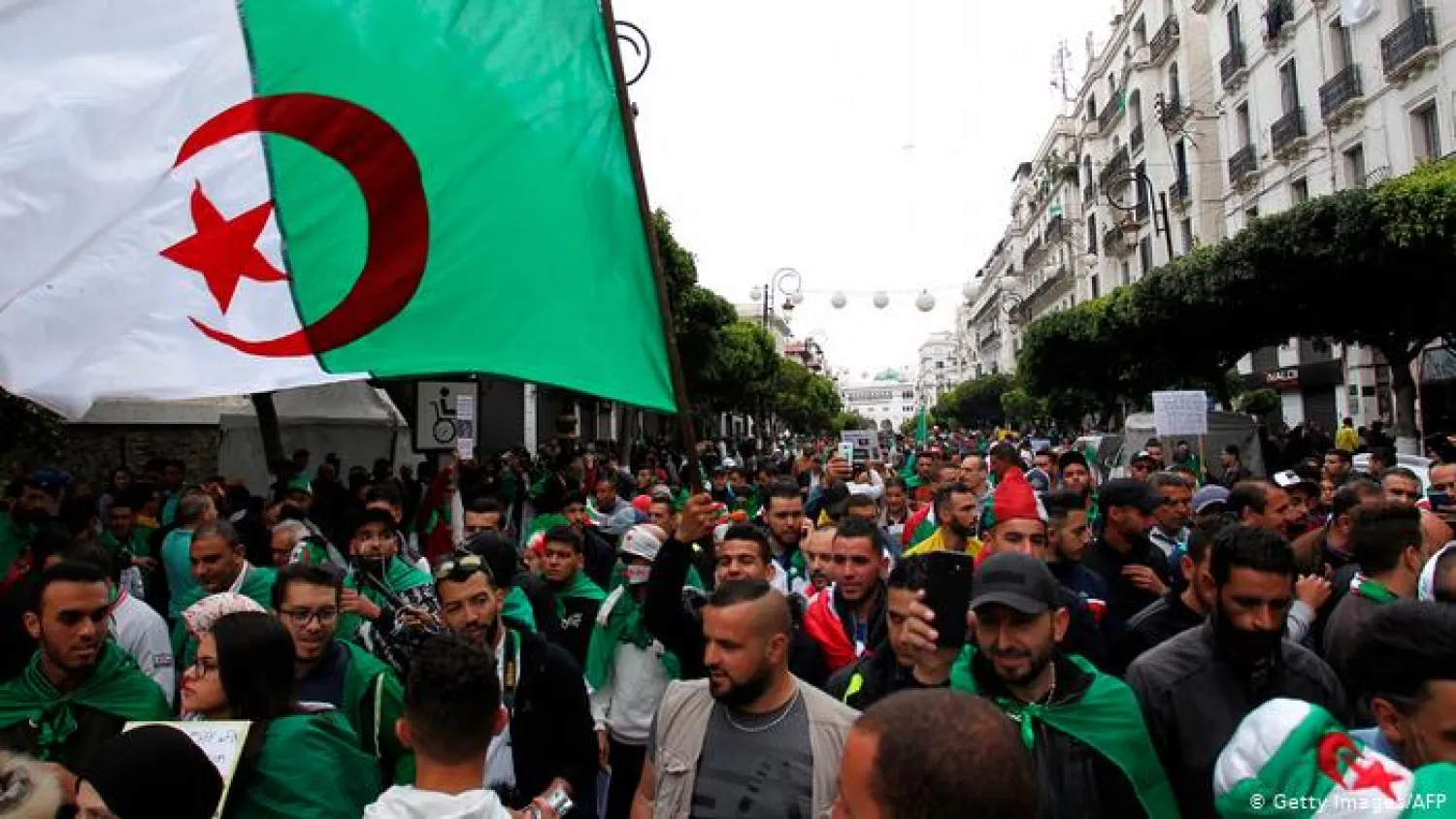 Protesters in Algeria marching against Bouteflika (File Photo: AFP)