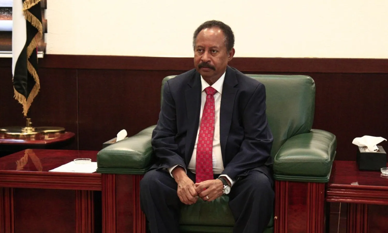 Sudanese PM Abdalla Hamdok. (AFP)