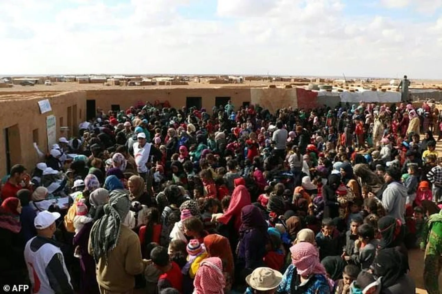 Some 12,700 people remain in the Rukban camp which is near a base used by the US-led coalition, according to the UN. AFP