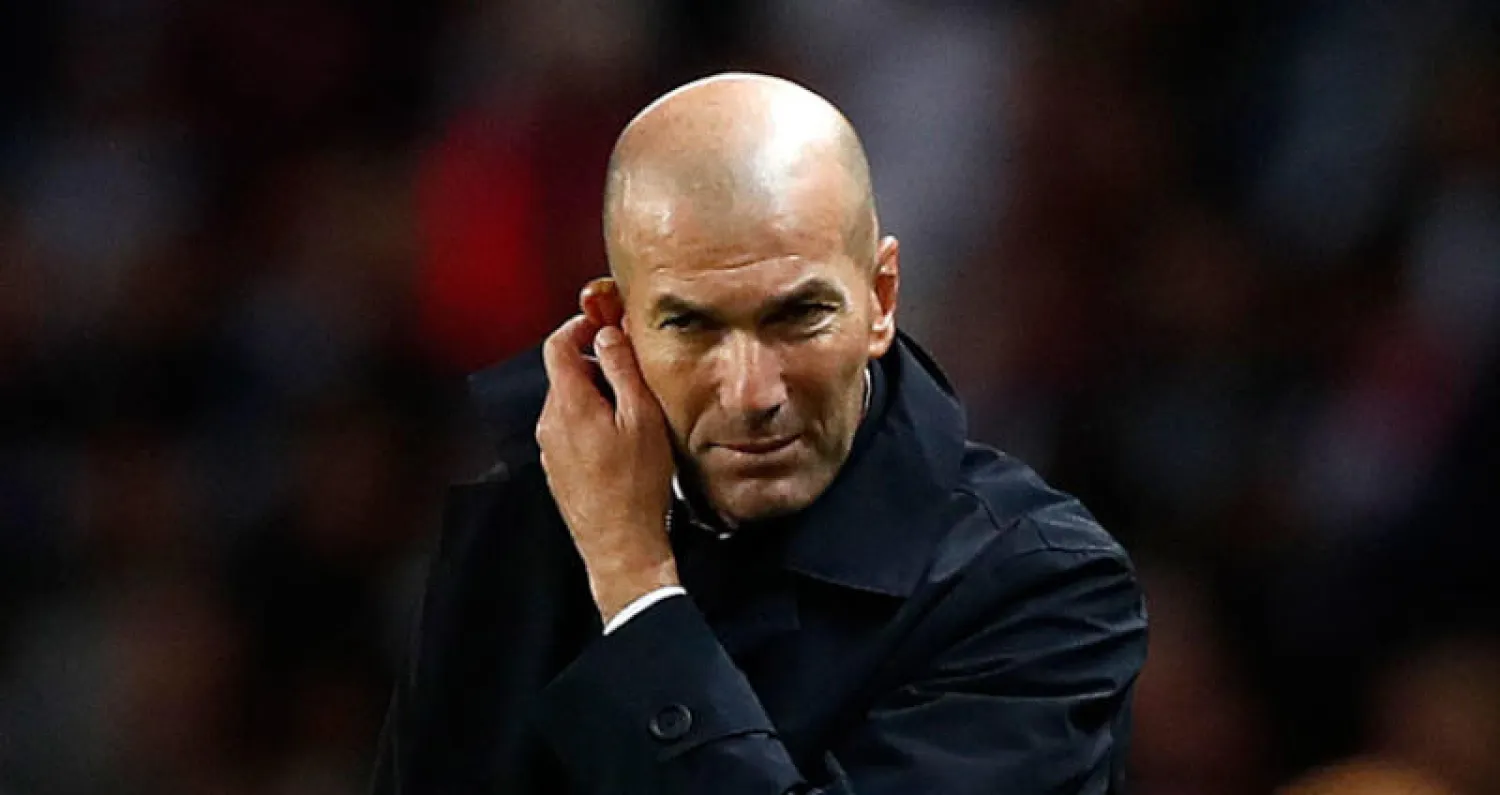 الخسارة الثقيلة أمام سان جيرمان زادت الضغط على زيدان (إ.ب.أ)