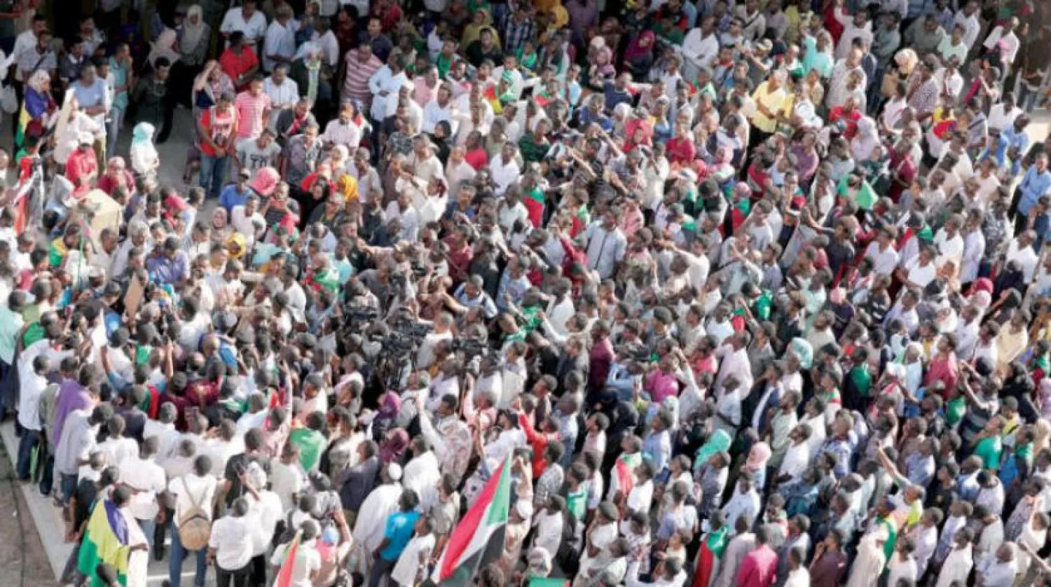 Mass protests in Khartoum demanding speedy trial of former regime figures, EPA
