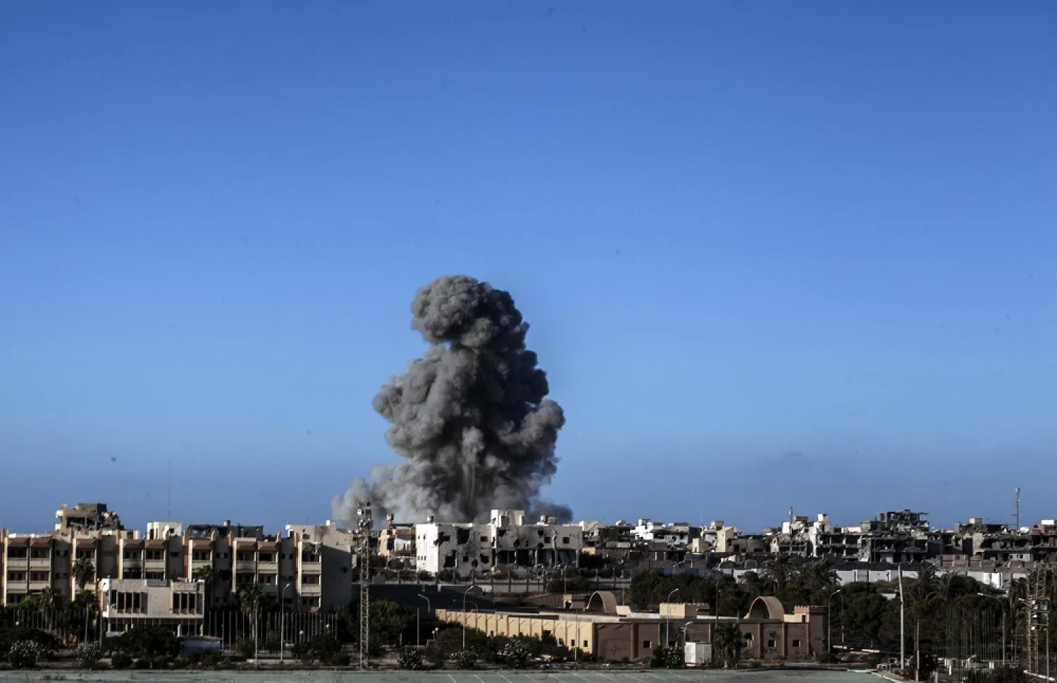 Eight ISIS terrorists were killed in a US air strike in southern Libya. (AP file photo)