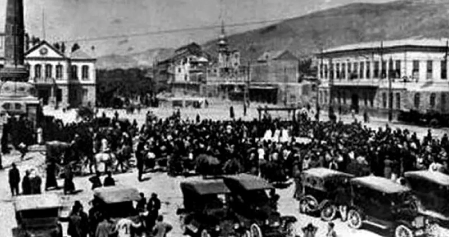 من تنفيذ احكام اعدام ضد معارضين للحكم العثماني في بيروت في ايار 1916