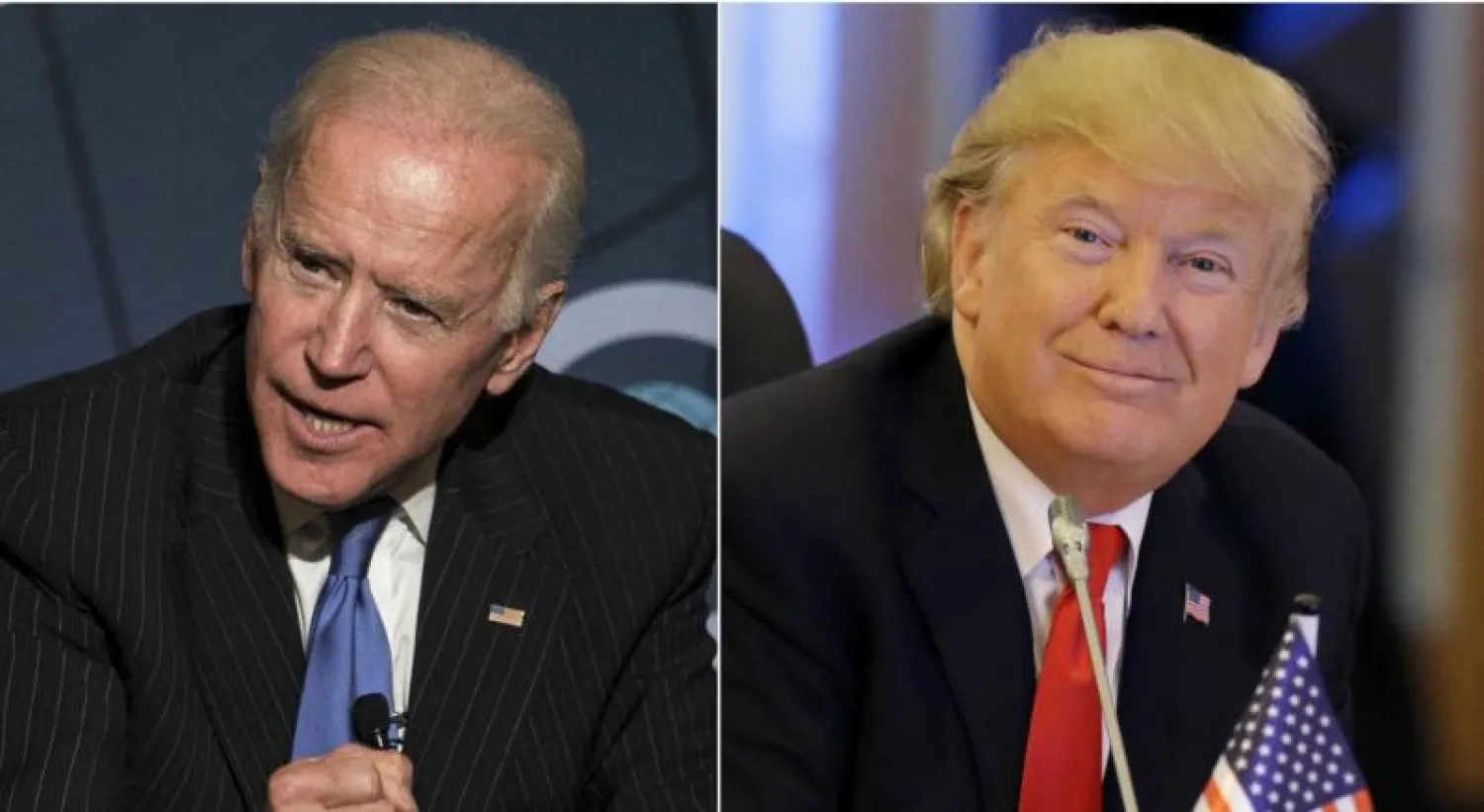 الرئيس الأميركي دونالد ترمب والمرشح الديمقراطي جو بايدن (أ.ب)