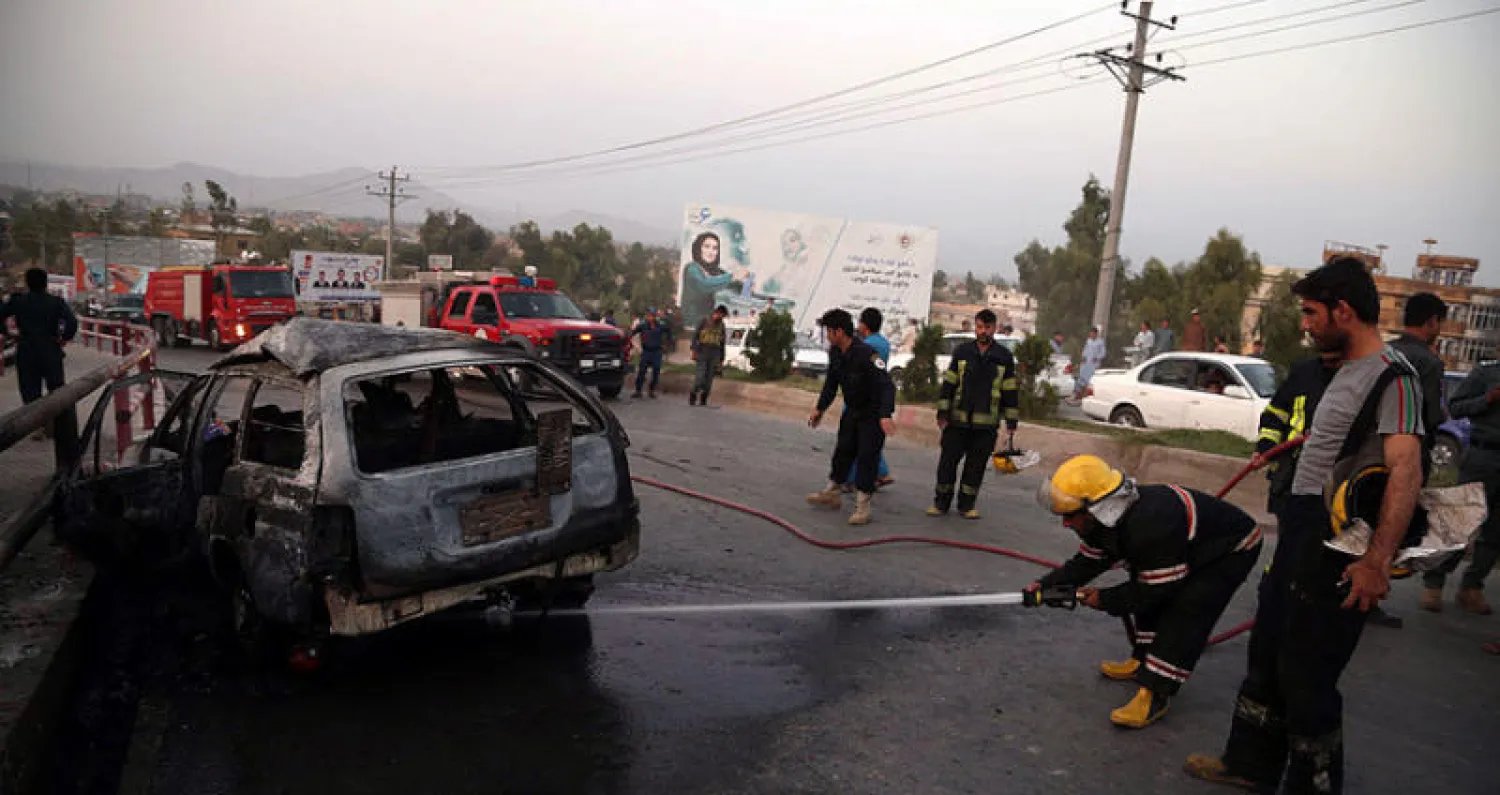 استنفار أمني عقب تفجير في مدينة جلال آباد شرق أفغانستان (إ.ب.أ)