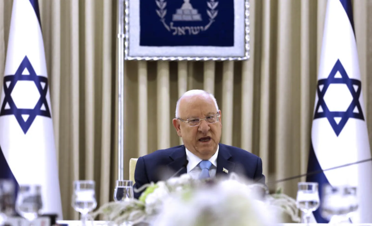 الرئيس الإسرائيلي رؤوفين ريفلين (رويترز)