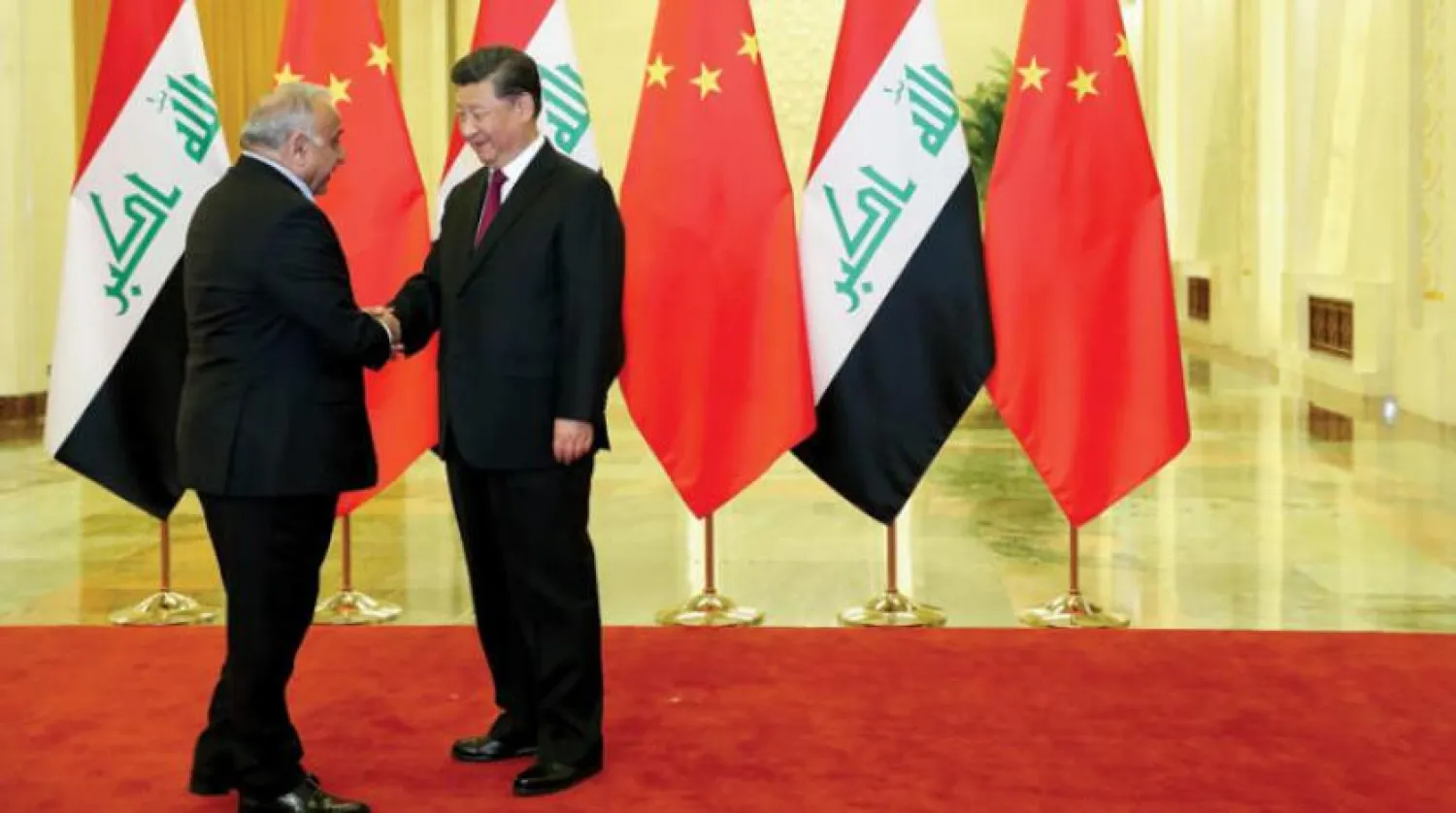 Çin Devlet Başkanı Şi Cinping dün Pekin’de Irak Başbakanı Adil Abdulmehdi’yi kabul etti (AFP)