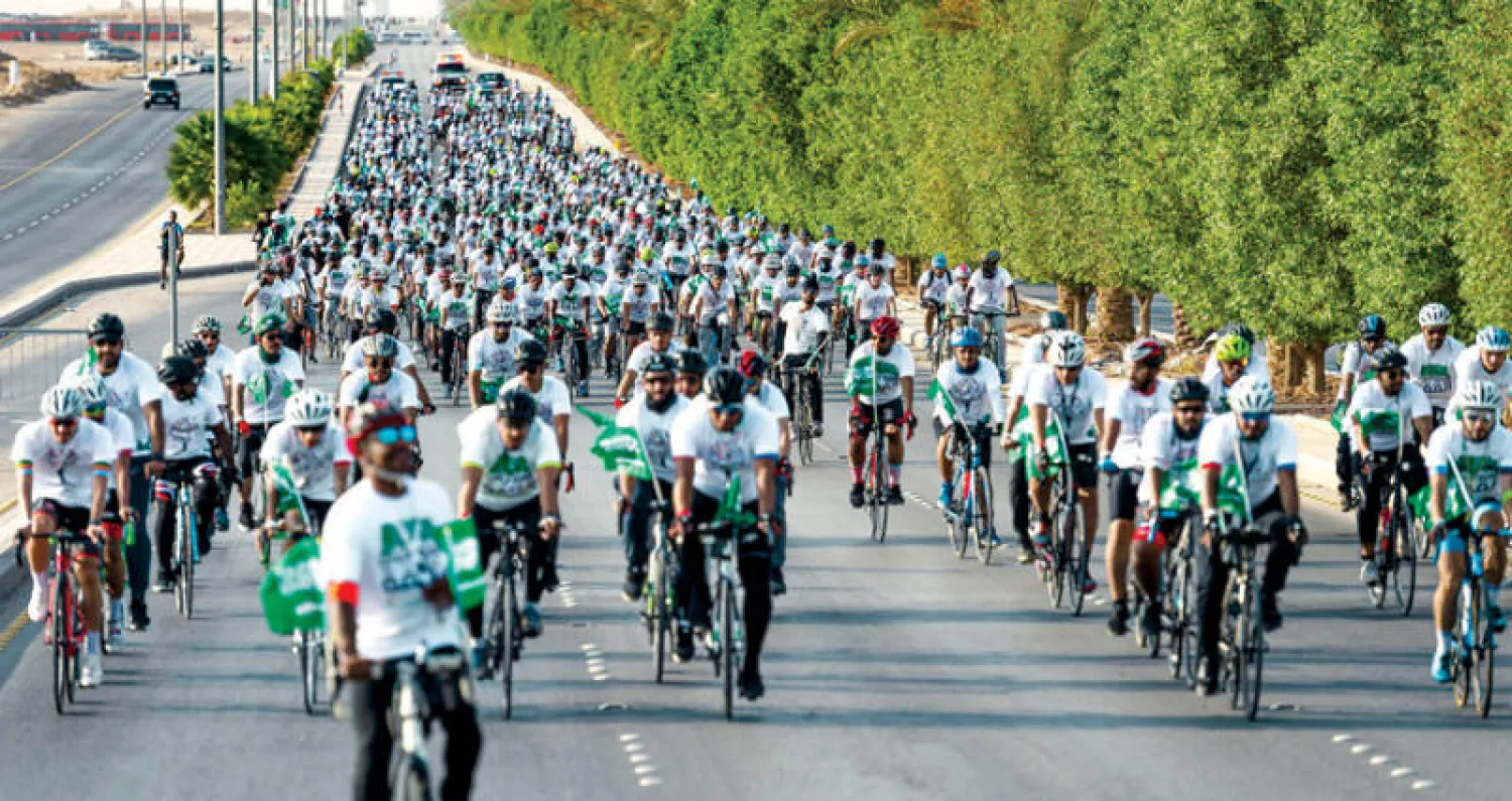 ماراثون مسك كان مثيراً وممتعاً بين أوساط الشباب المشاركين (تصوير: المركز الإعلامي لمسك)
