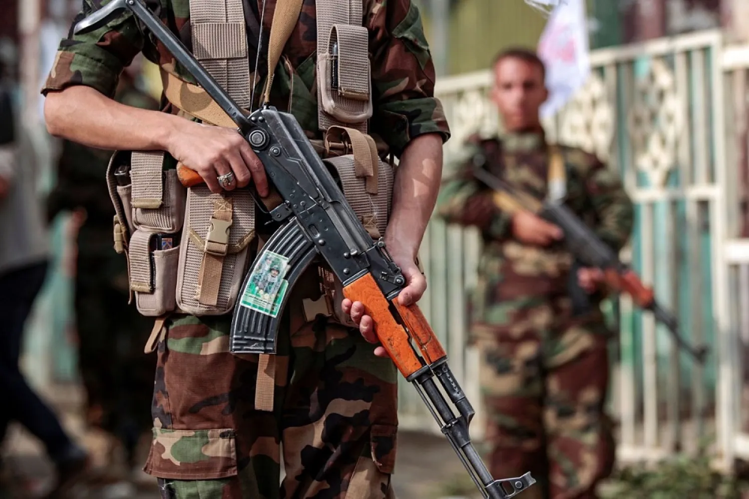 Fighters loyal to Yemen's Houthi militias in Sanaa. (AFP)