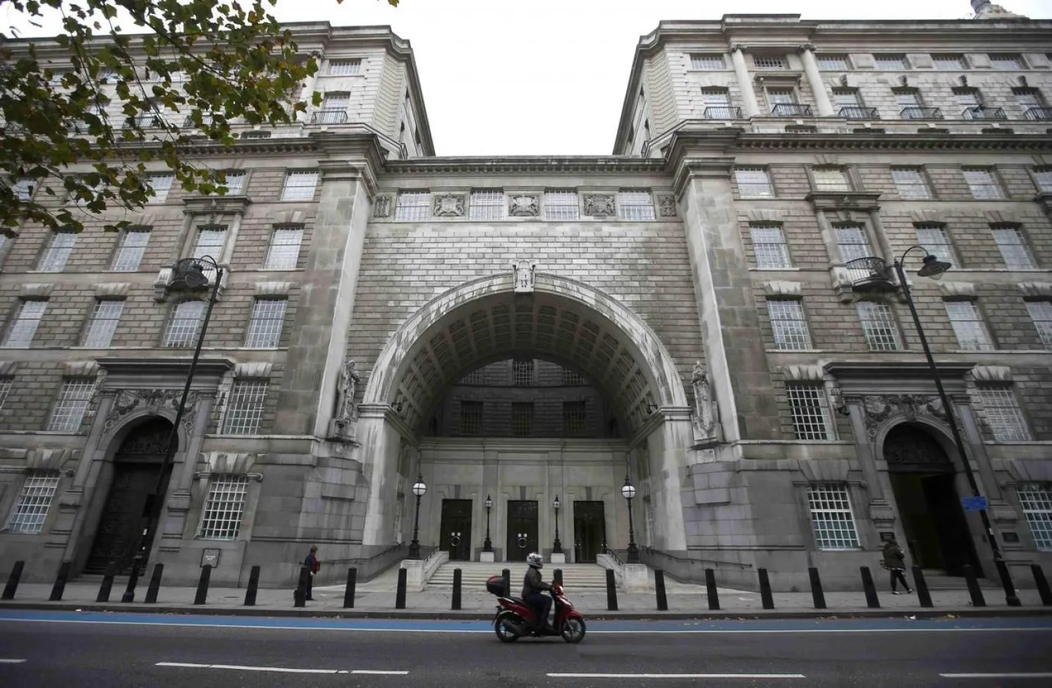 Thames House, the headquarters of the British Security Service (MI5) is seen in London, Britain, in this file photograph dated October 22, 2015. (Reuters)