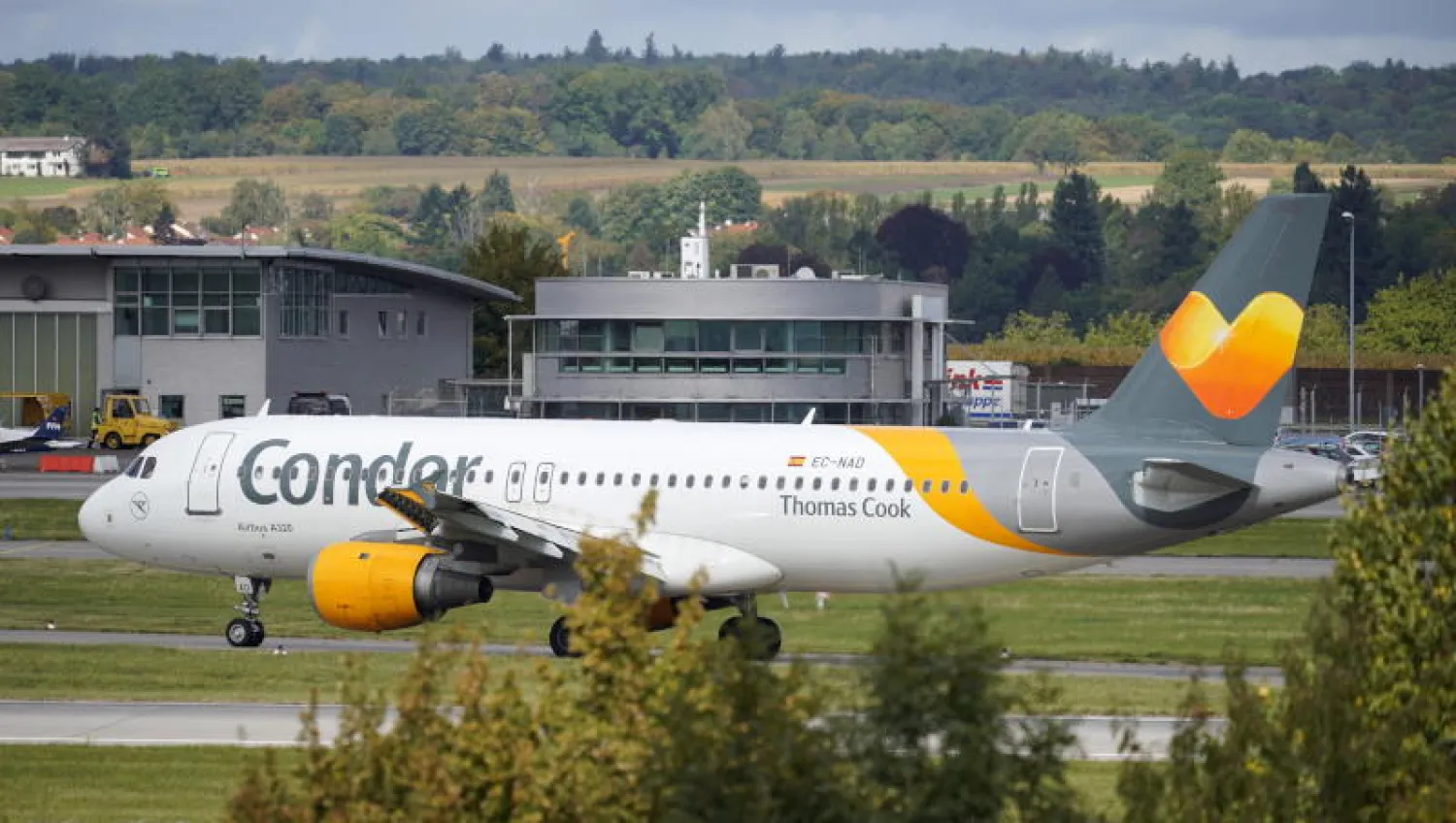 إحدى الطائرات التابعة لـ«توماس كوك» الألمانية (أ.ف.ب)