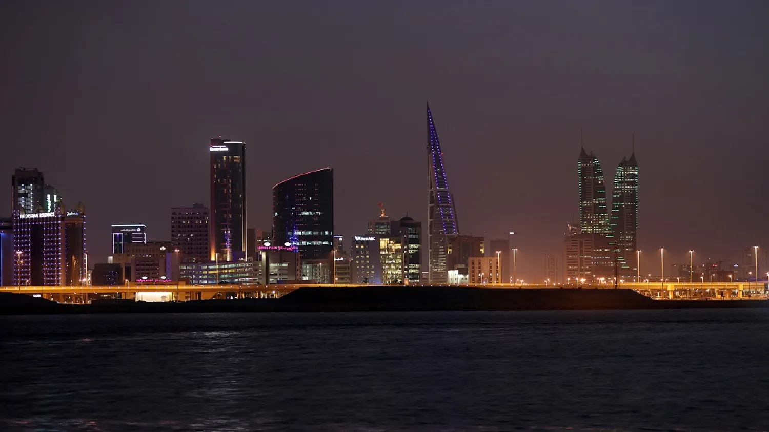 A night view of Manama, Bahrain. (Reuters)