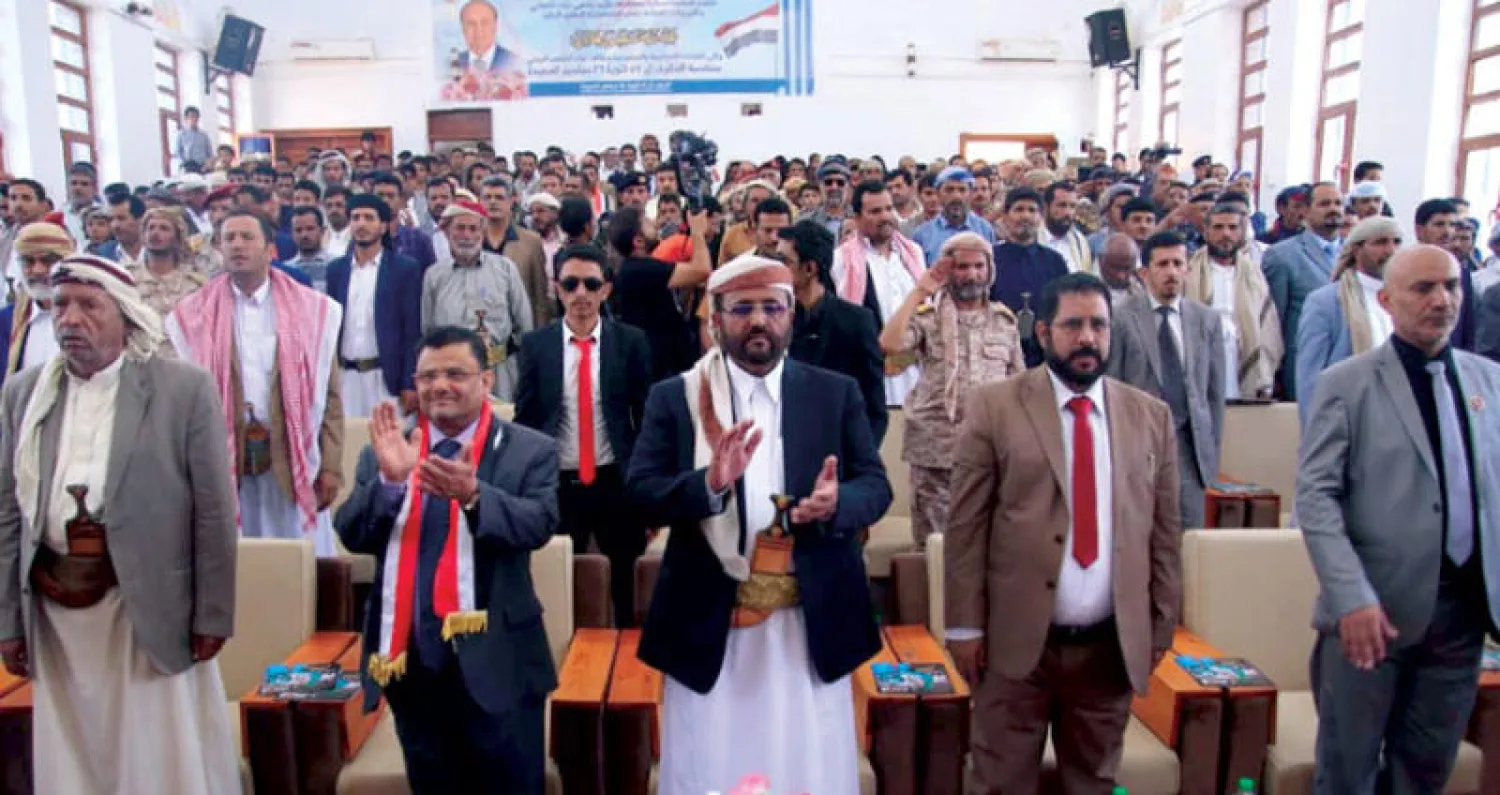 محافظ مأرب لدى حضوره احتفالية المحافظة بثورة 26 سبتمبر (سبأ)