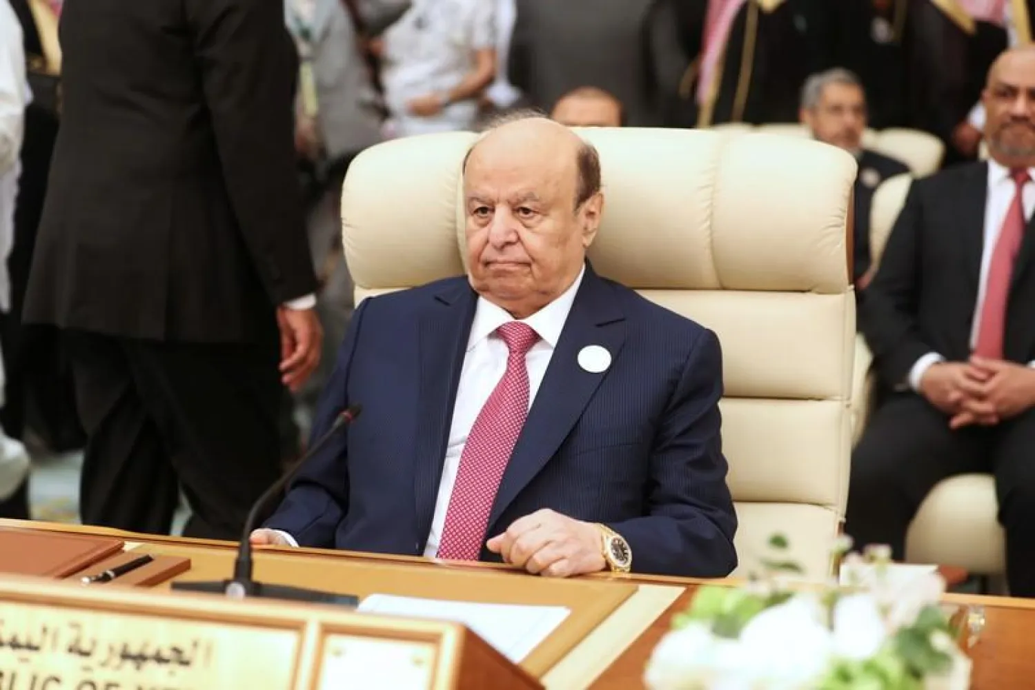  Yemeni President Abed Rabbu Mansour Hadi attends the Arab summit in Mecca, Saudi Arabia, May 31, 2019. REUTERS/Hamad l Mohammed