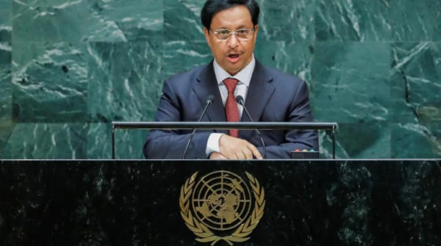 Kuwait's Prime Minister Sheikh Jaber Al-Mubarak Al-Hamad Al-Sabah addresses the 74th session of the United Nations General Assembly at UN headquarters in New York City, New York, US, September 25, 2019. REUTERS/Eduardo Munoz