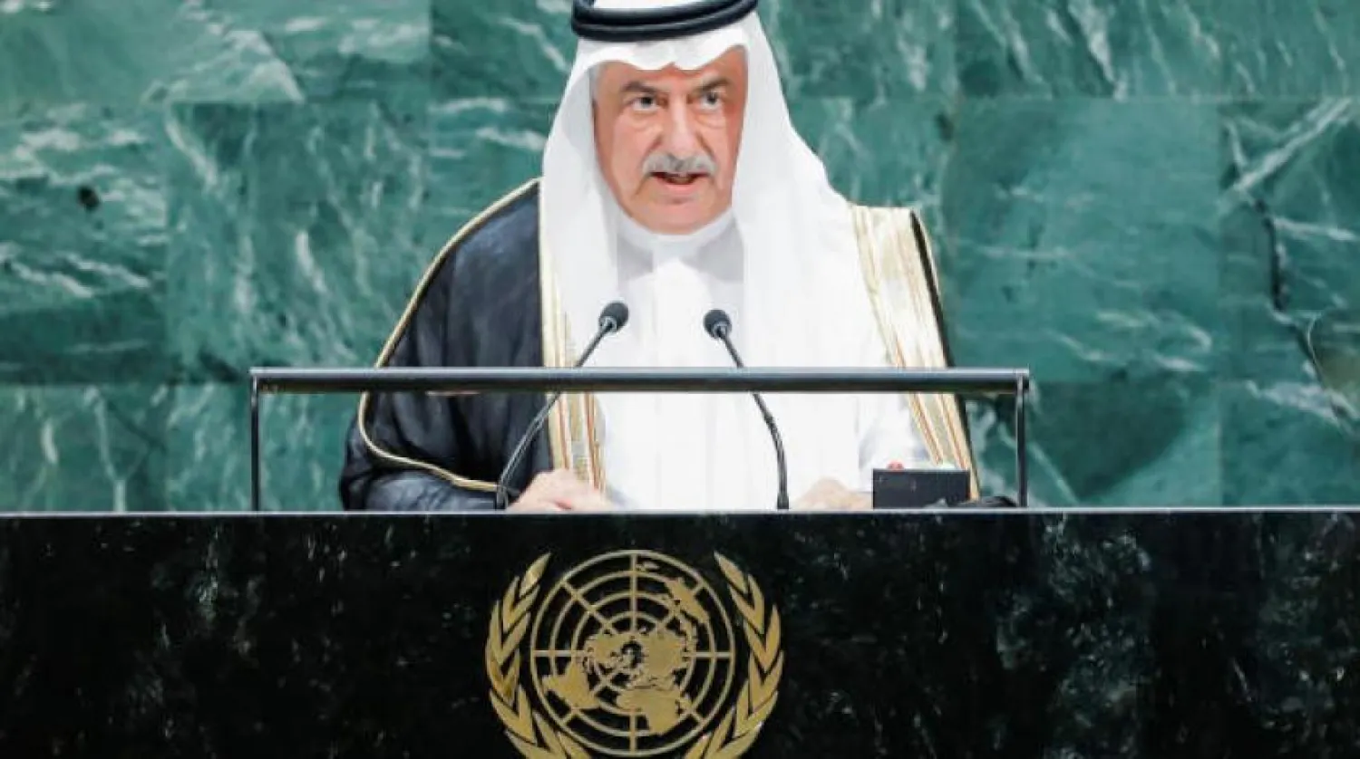 Saudi Arabia's Foreign Minister Ibrahim al-Assaf addresses the 74th session of the United Nations General Assembly at UN headquarters in New York City, New York, US, September 26, 2019. REUTERS/Eduardo Munoz